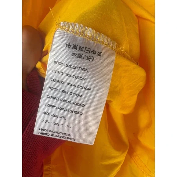 Faithfull The Brand Roma Tie Neck Mini Dress Yellow Puff Sleeve Size 8‎ - Picture 8 of 10